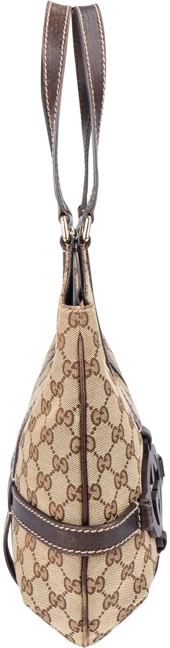 Gucci Gucci GG Monogram Central Handbag Bruin