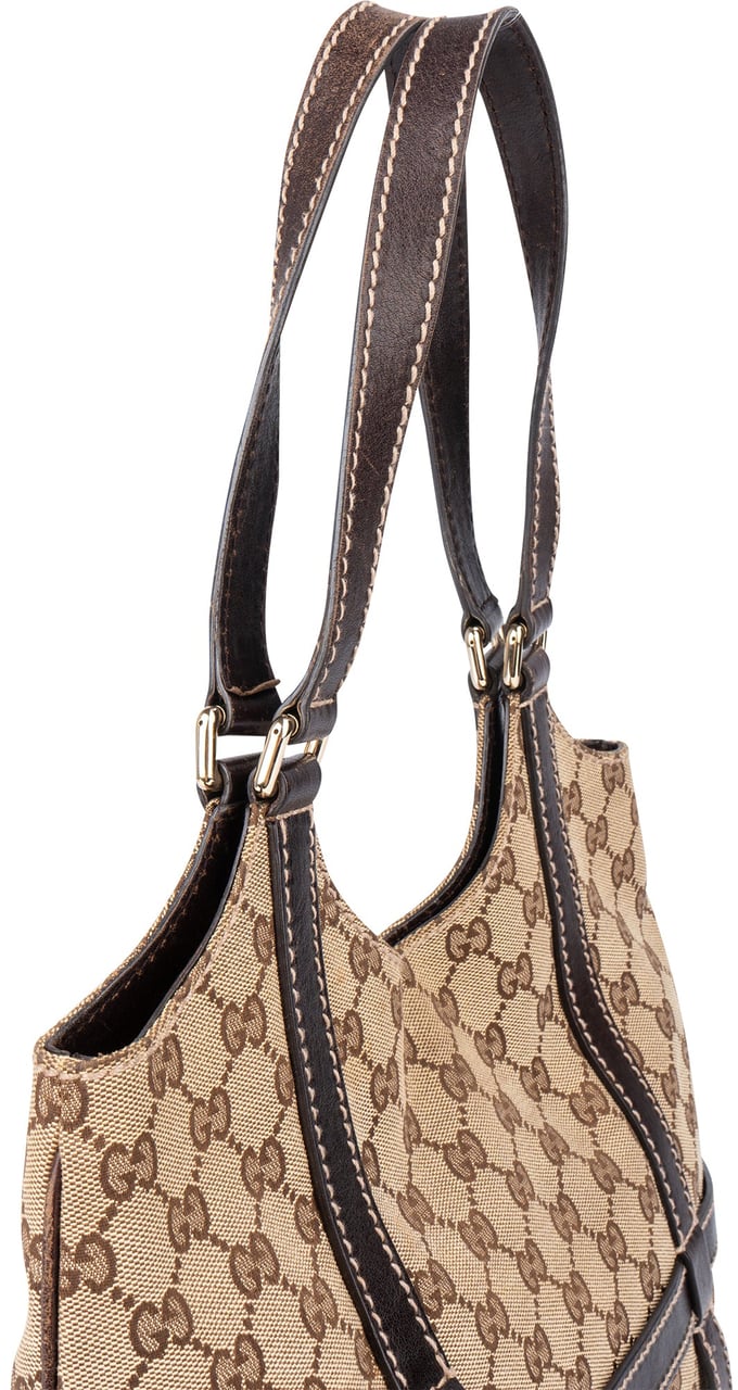 Gucci Gucci GG Monogram Central Handbag Bruin