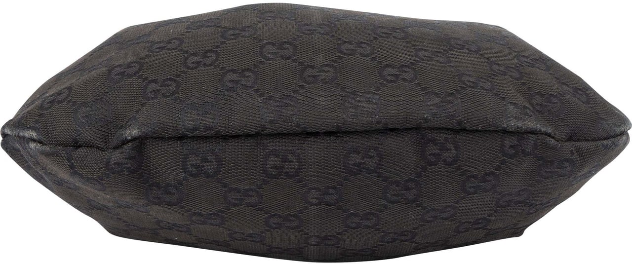 Gucci GG Monogram Bamboo Handbag Zwart