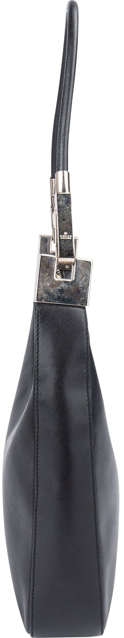 Gucci Gucci Classic Black Leather Shoulder Bag Zwart