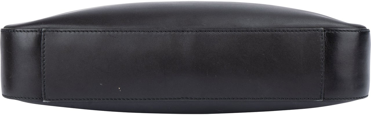 Gucci Gucci Classic Black Leather Shoulder Bag Zwart