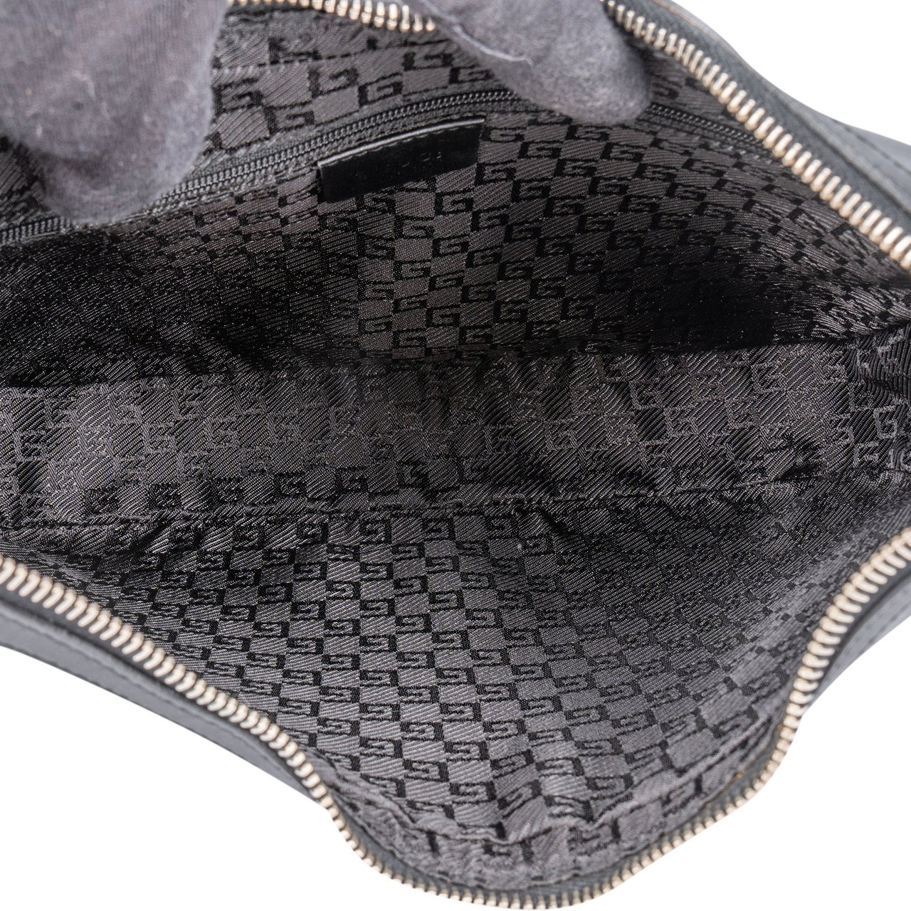 Gucci Gucci Classic Black Leather Shoulder Bag Zwart