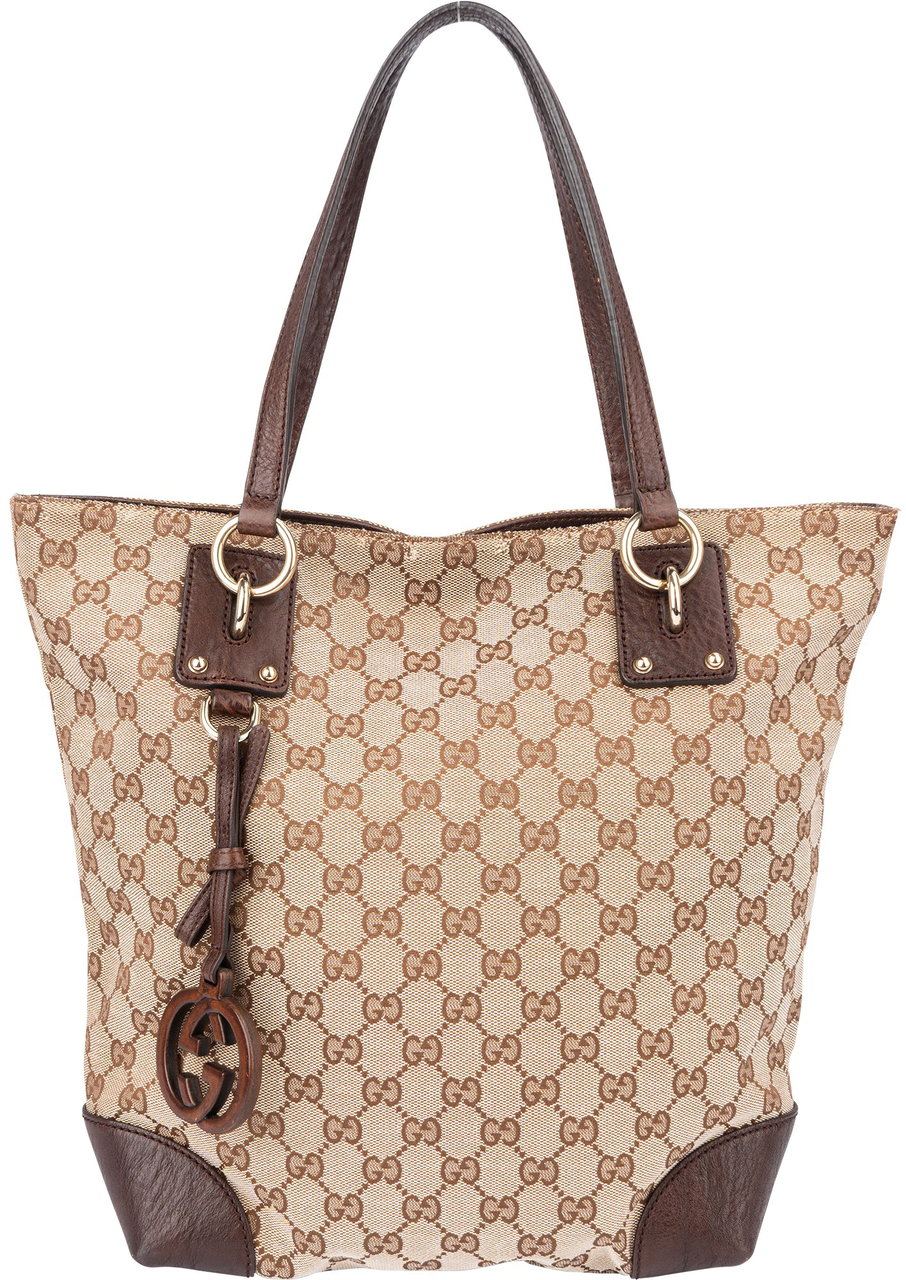Gucci Gucci GG Monogram Handbag Bruin