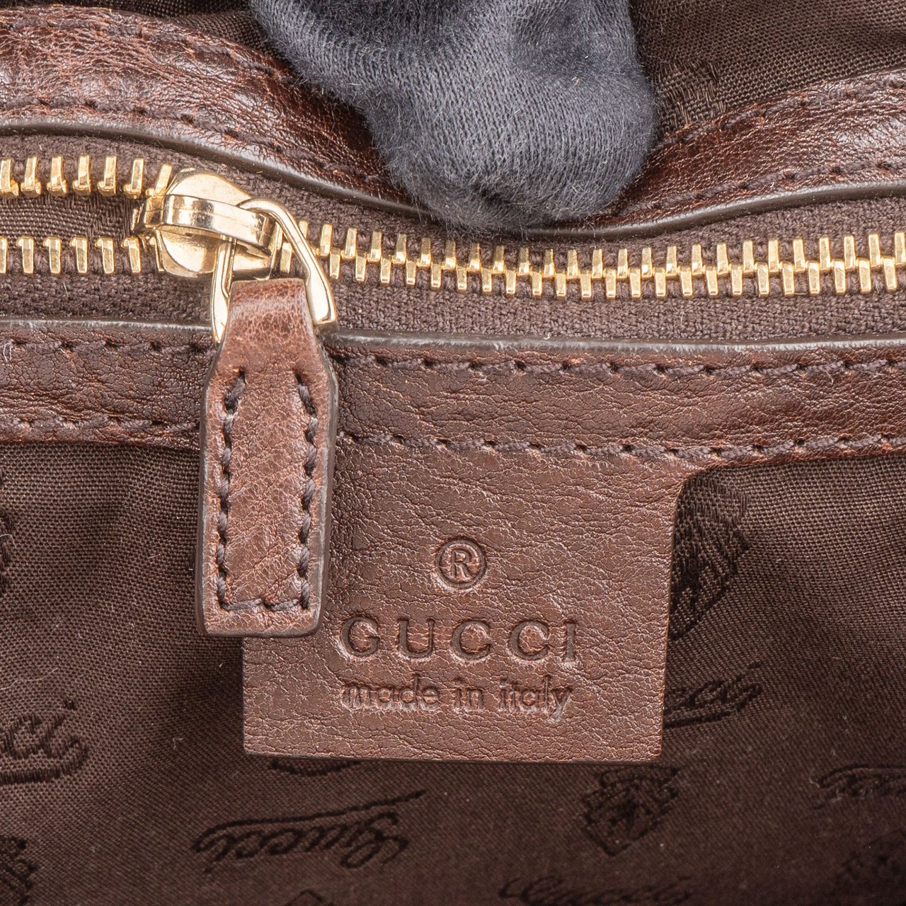 Gucci Gucci GG Monogram Handbag Bruin