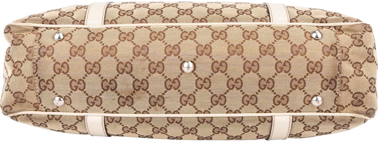 Gucci Gucci Monogram Twin GG Handbag Bruin