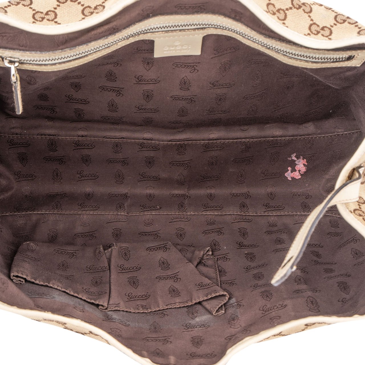 Gucci Gucci Monogram Twin GG Handbag Bruin