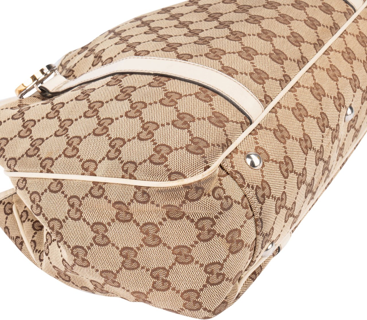 Gucci Gucci Monogram Twin GG Handbag Bruin