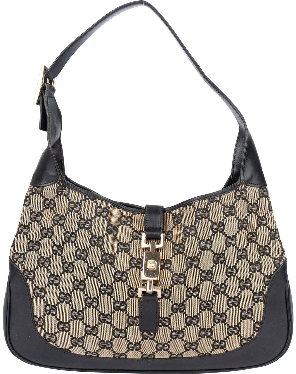 Gucci Gucci GG Monogram Jackie Handbag Zwart