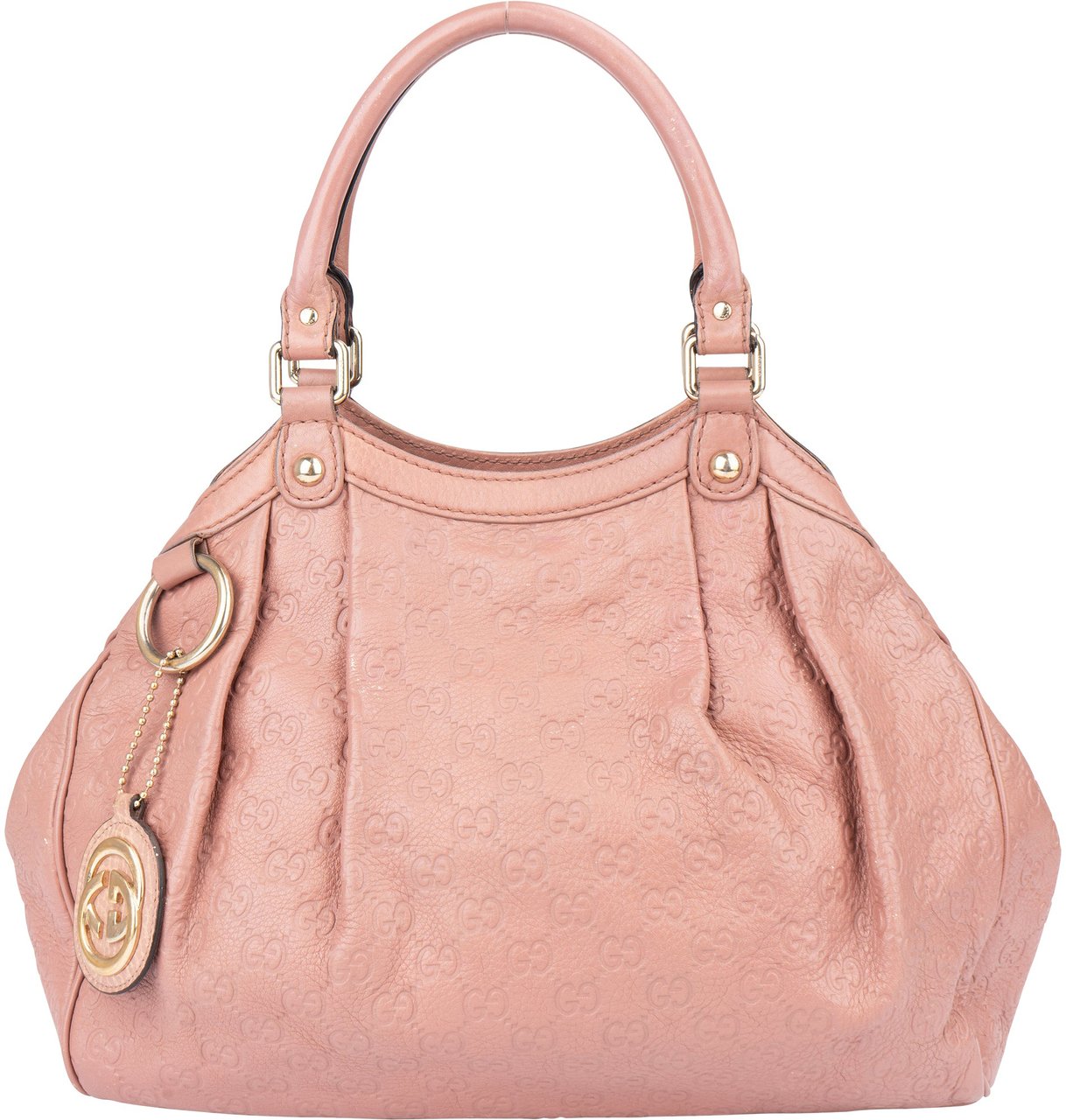 Gucci Gucci Leather GG Monogram Sukey Handbag Roze