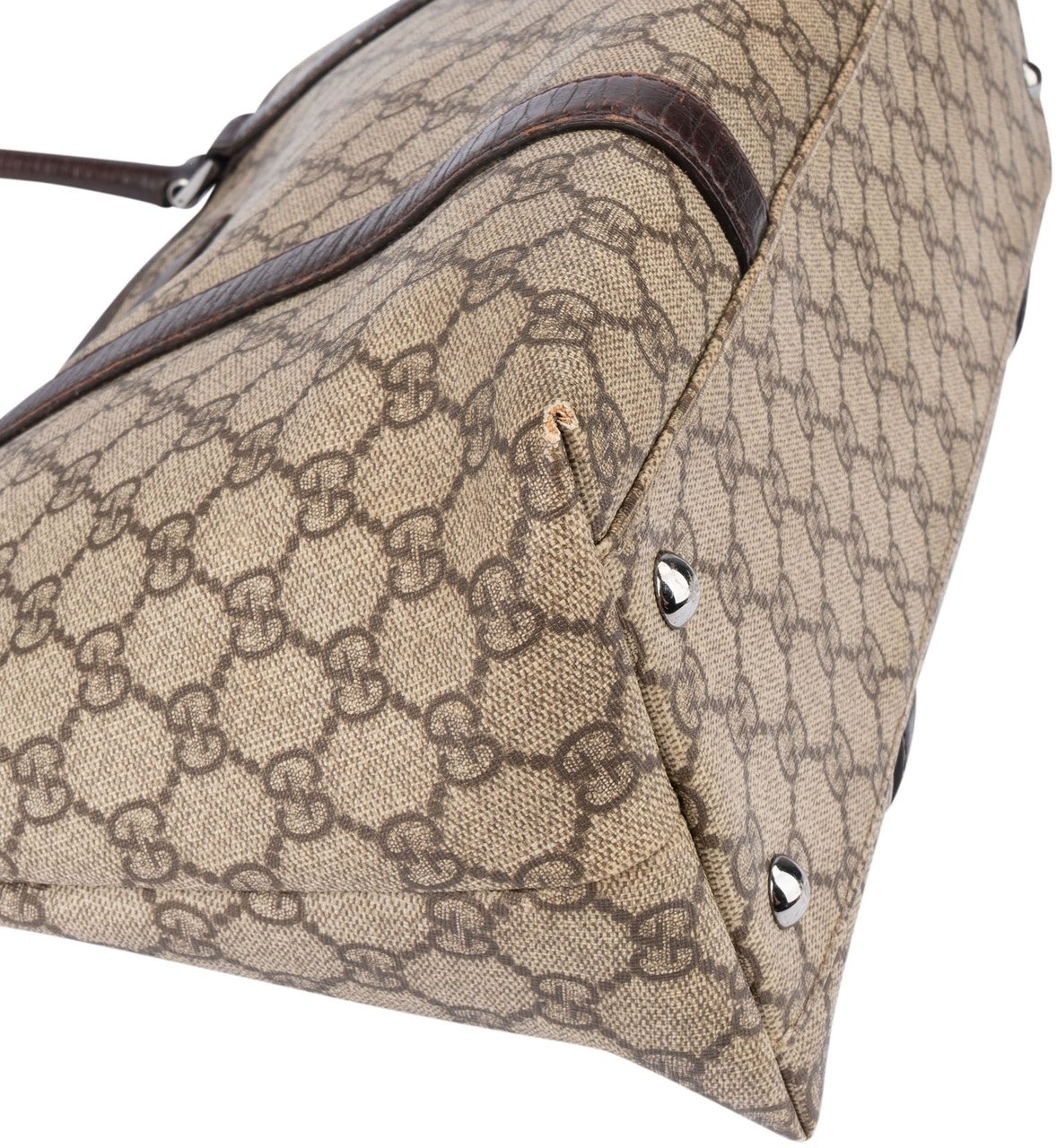 Gucci Gucci GG Supreme Monogram Handbag Bruin