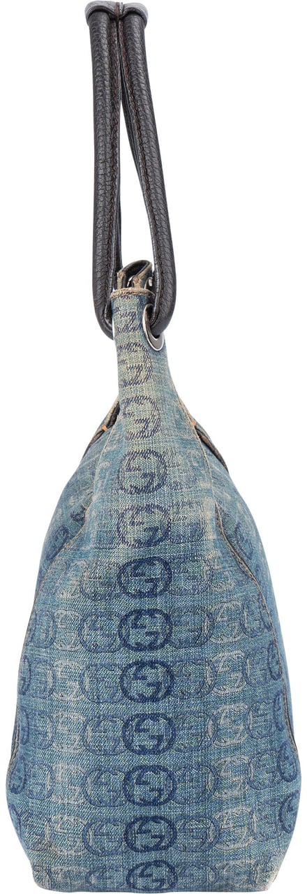 Gucci Gucci Denim GG Monogram Handbag Blauw