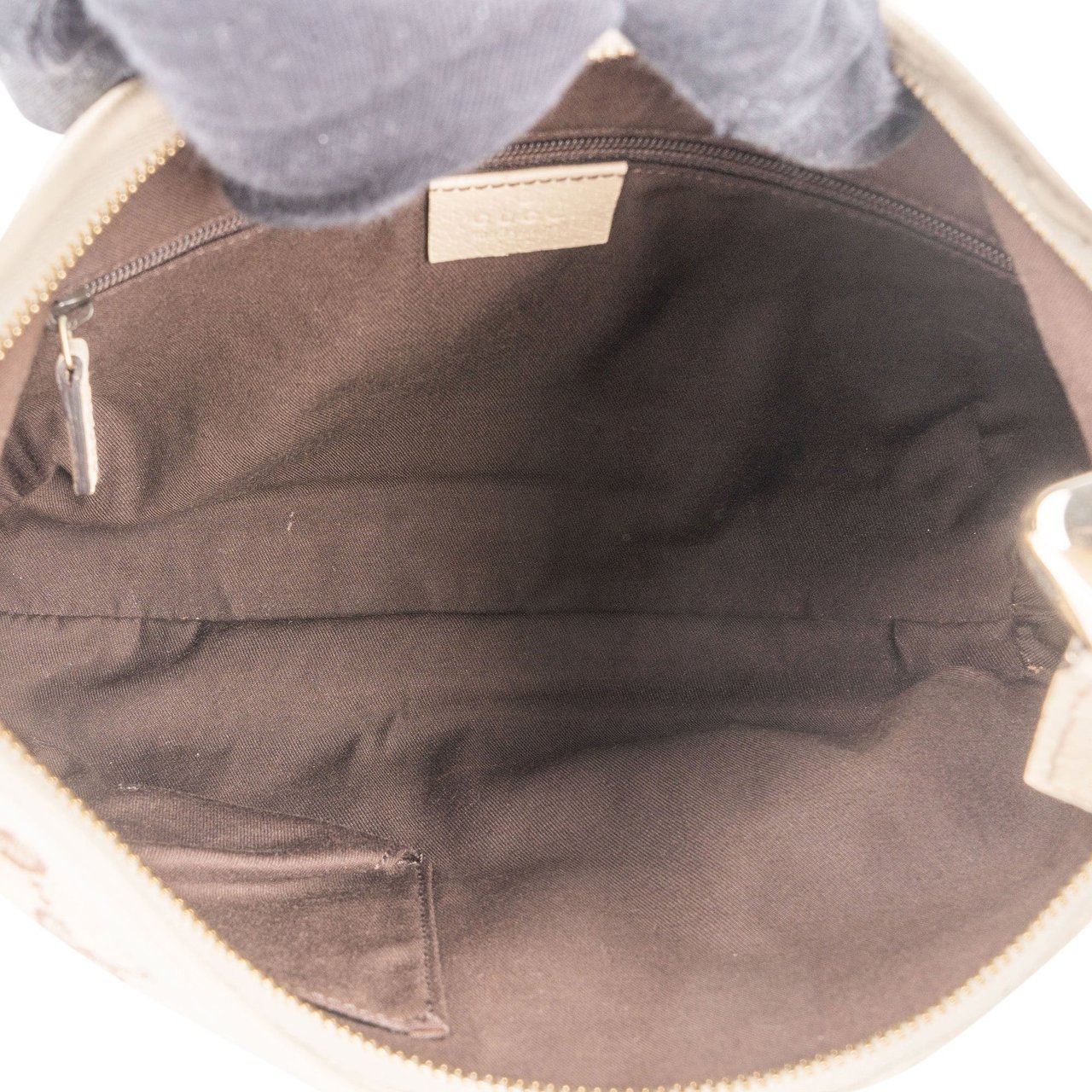 Gucci Gucci GG Monogram Abbey Handbag Bruin