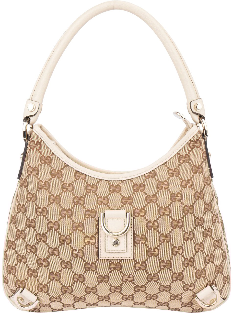 Gucci Gucci GG Monogram Abbey Handbag Bruin