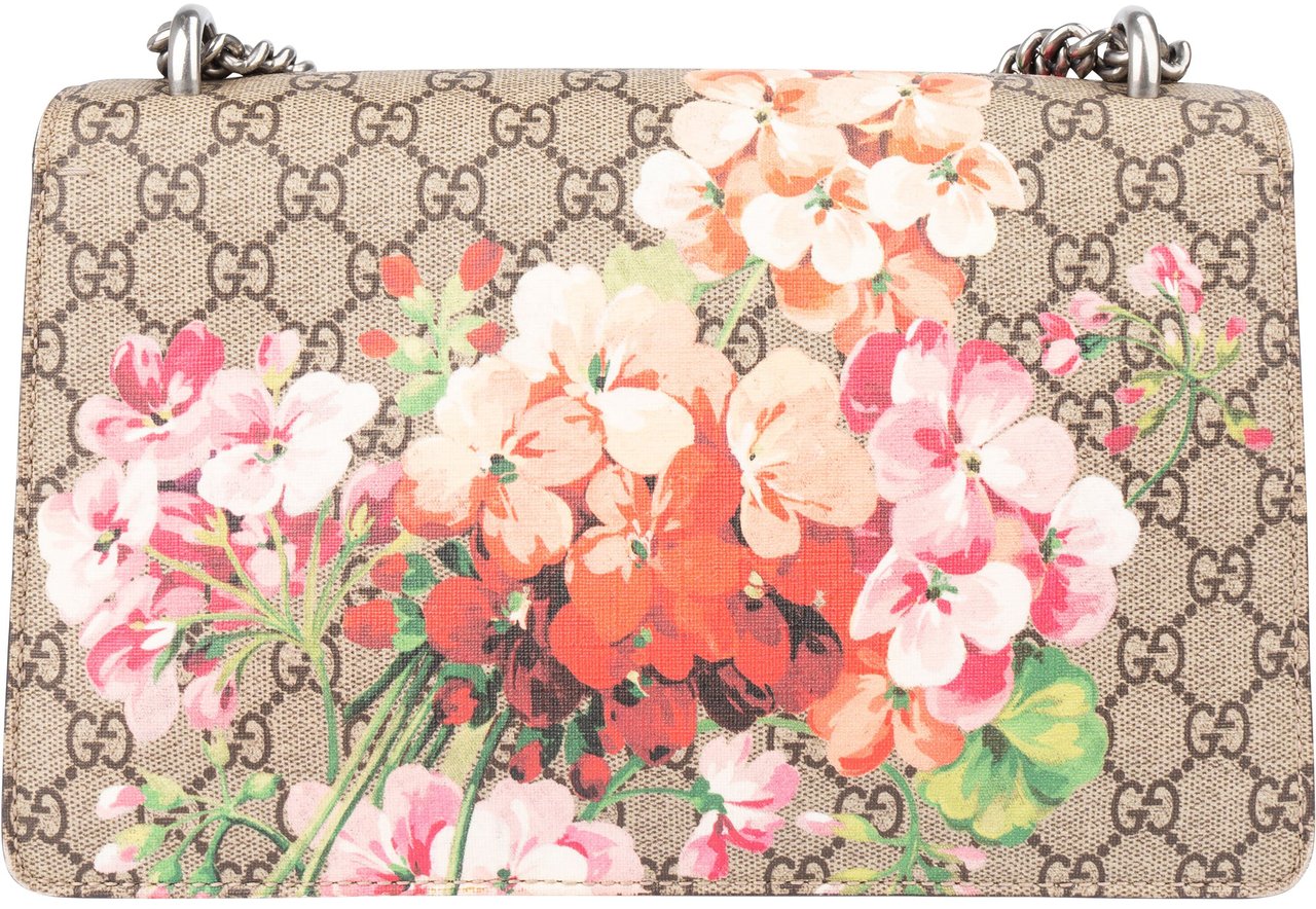 Gucci Gucci GG Floral Monogram Dionysus Shoulder Bag Bruin