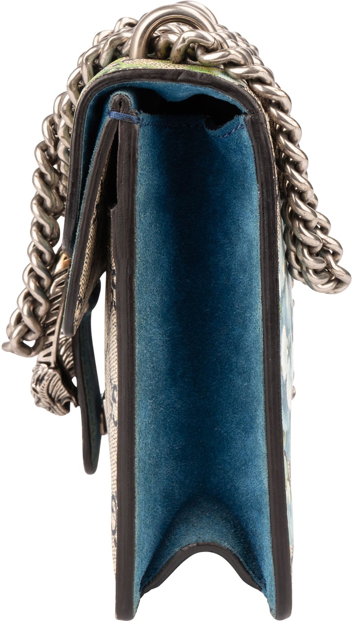 Gucci Gucci GG Floral Monogram Dionysus Crossbody Bag Blauw