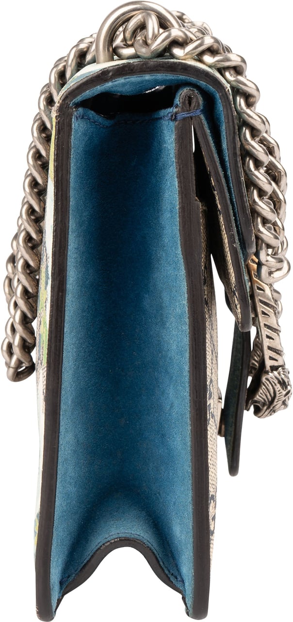 Gucci Gucci GG Floral Monogram Dionysus Crossbody Bag Blauw