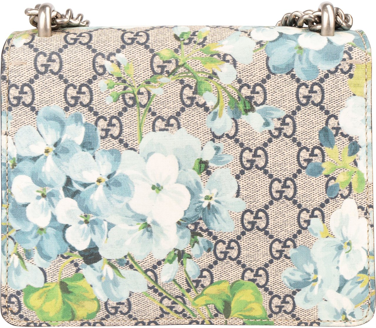 Gucci Gucci GG Floral Monogram Dionysus Crossbody Bag Blauw