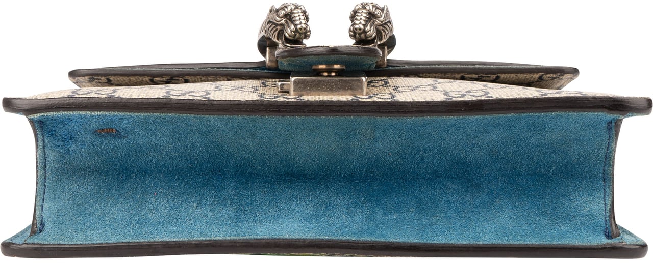 Gucci Gucci GG Floral Monogram Dionysus Crossbody Bag Blauw