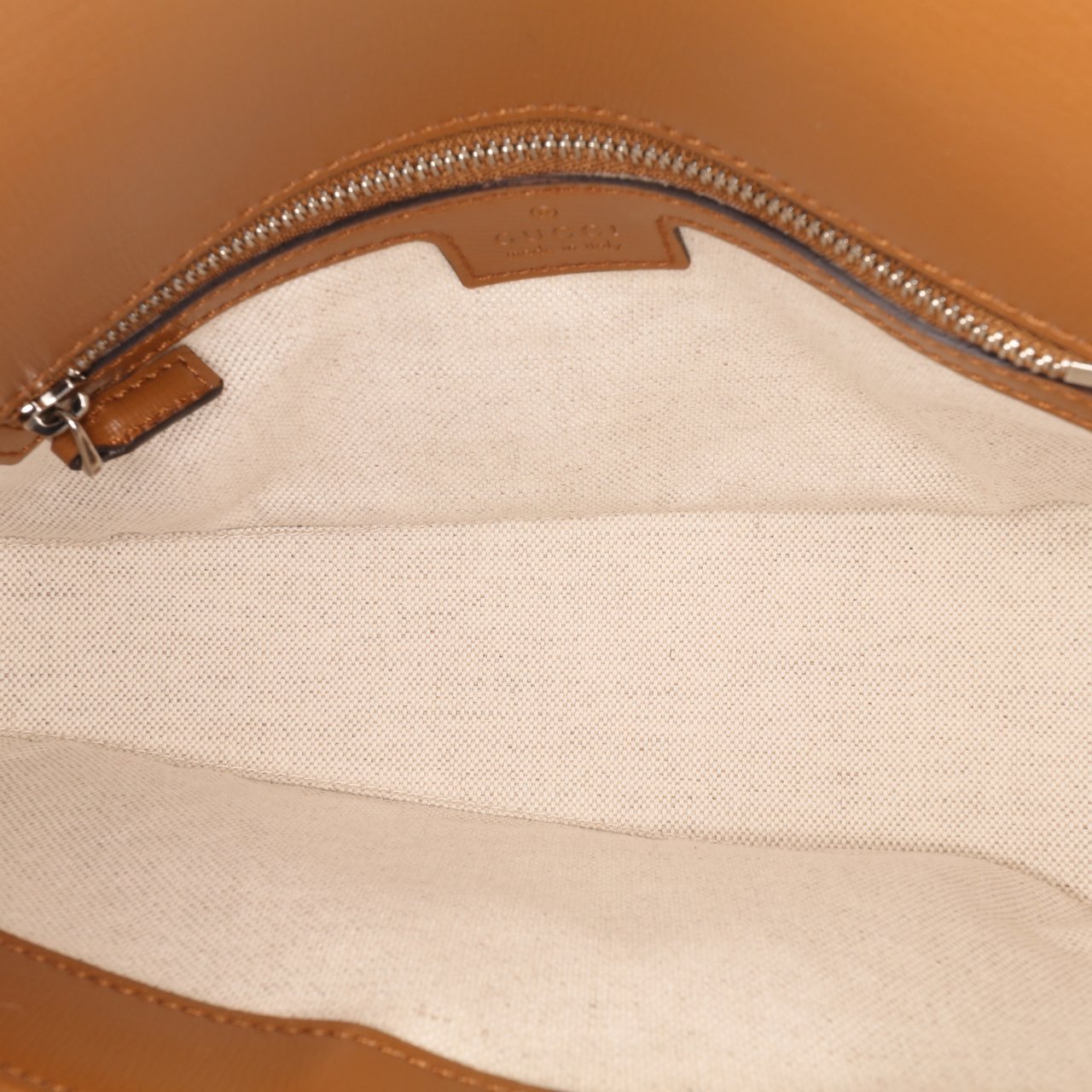 Gucci GG Canvas Asymmetric Horsebit 1955 Shoulder Bag Bruin