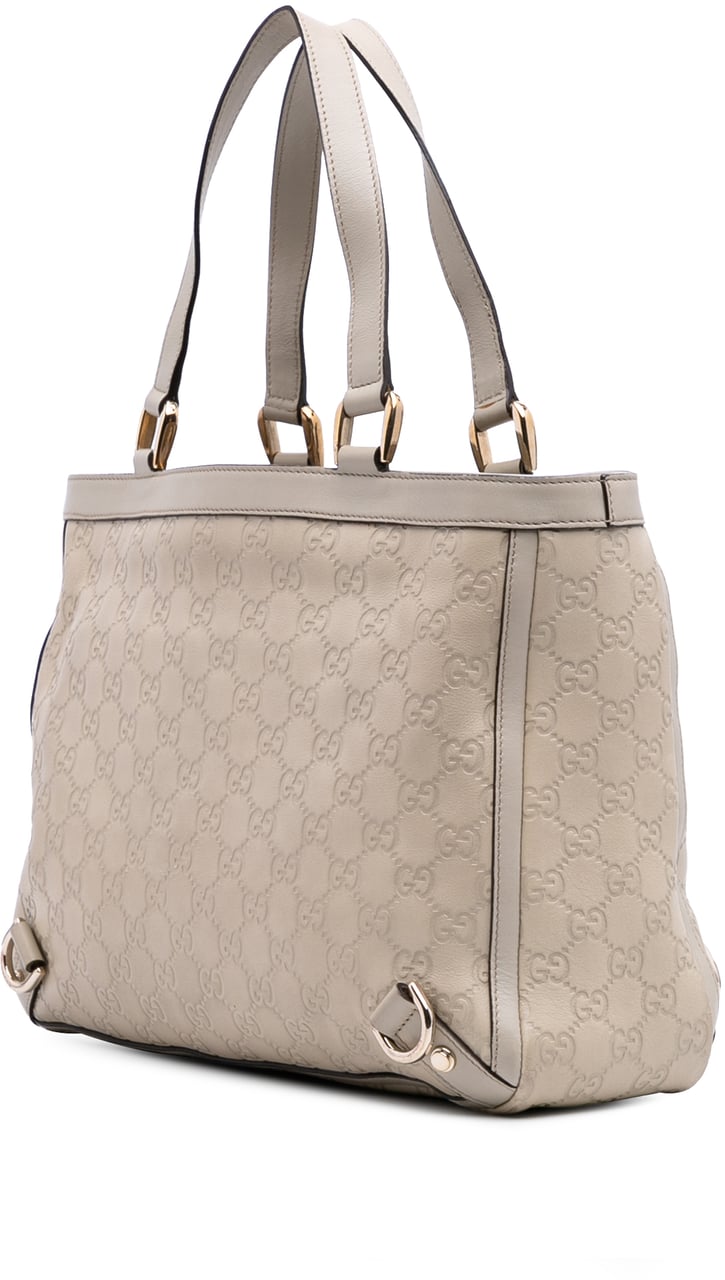 Gucci Guccissima Abbey D Ring Tote Bruin