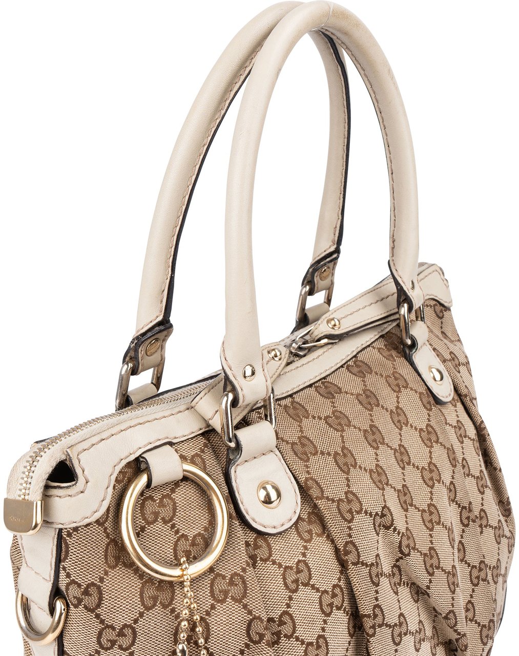 Gucci Gucci GG Monogram Sukey Handbag Bruin