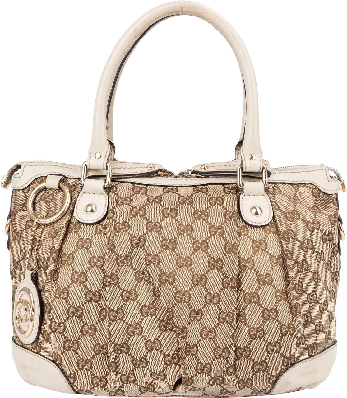 Gucci Gucci GG Monogram Sukey Handbag Bruin