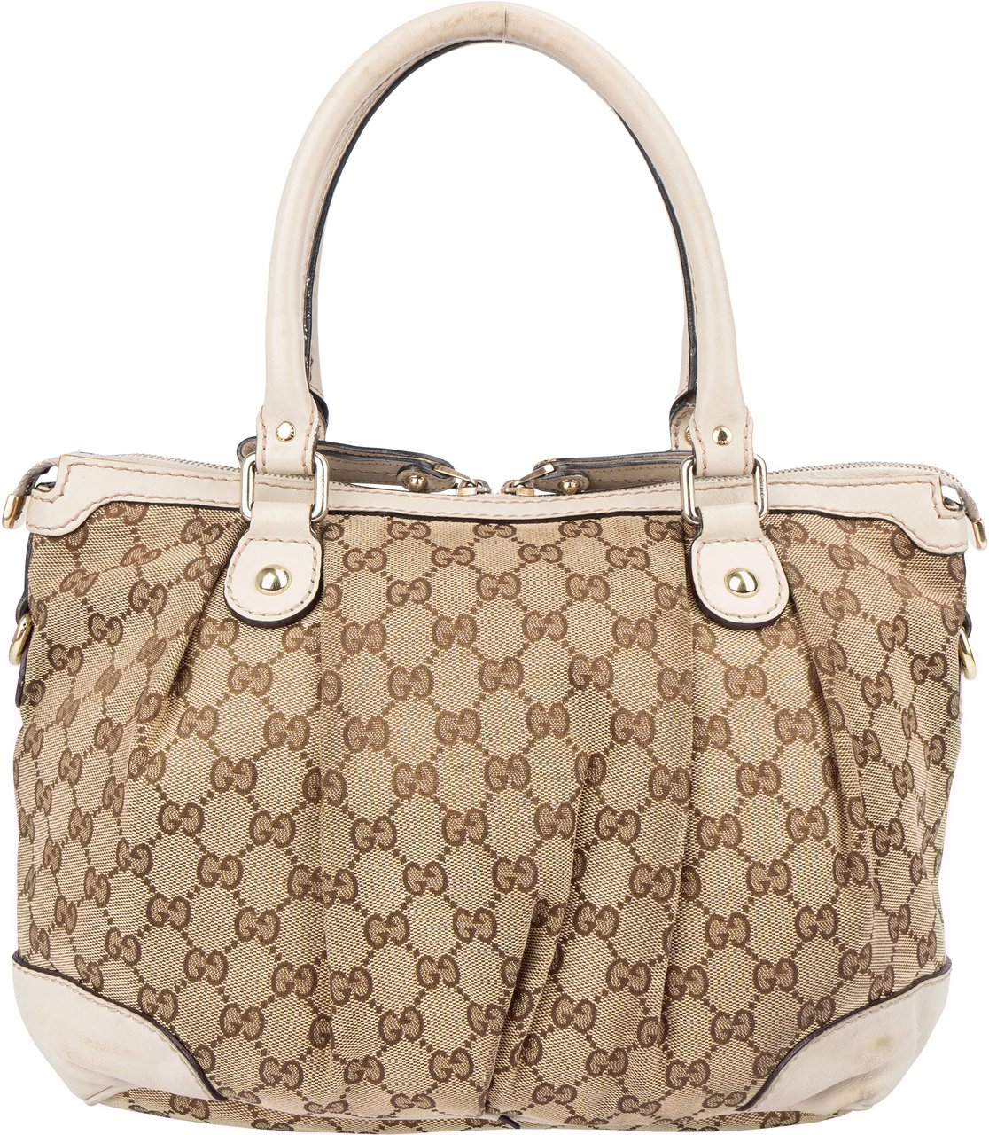 Gucci Gucci GG Monogram Sukey Handbag Bruin