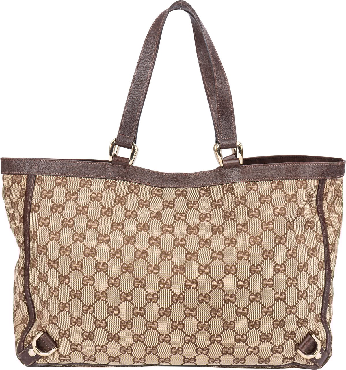 Gucci Gucci GG Monogram Abbey Handbag Bruin