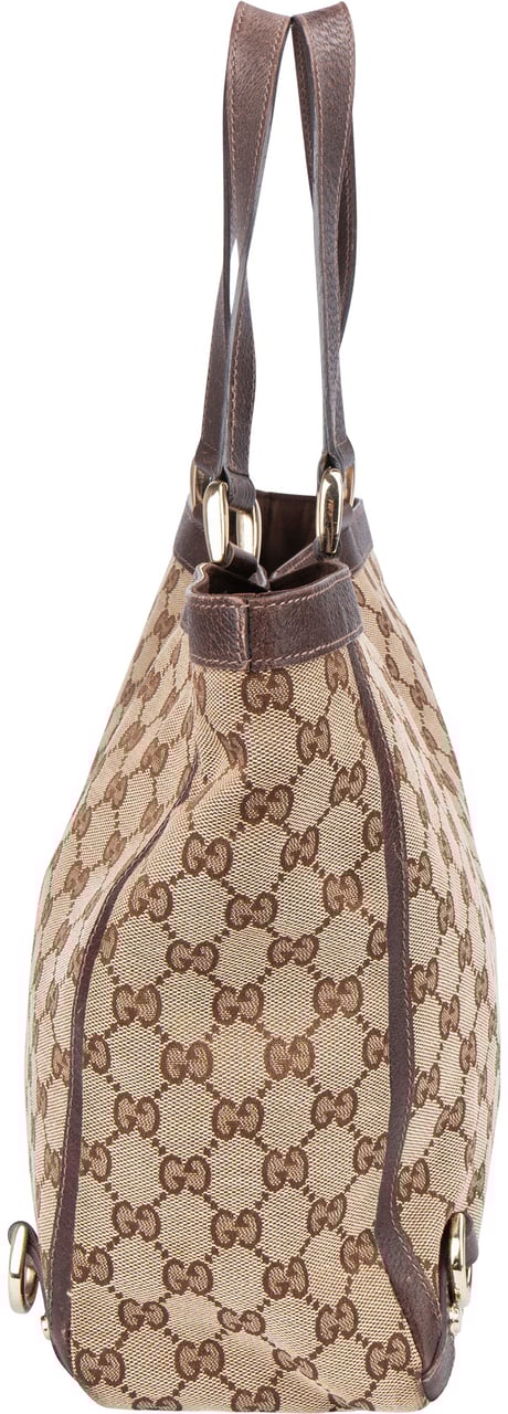 Gucci Gucci GG Monogram Abbey Handbag Bruin
