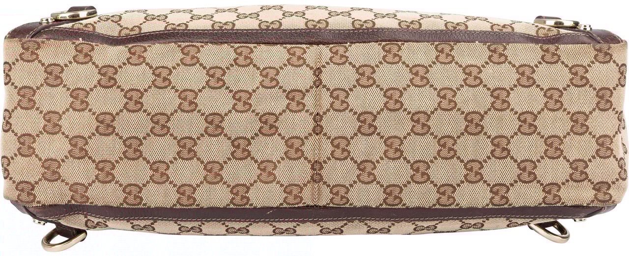 Gucci Gucci GG Monogram Abbey Handbag Bruin