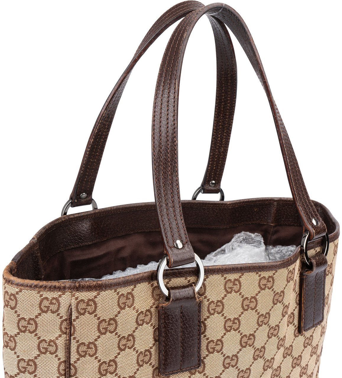 Gucci Gucci GG Monogram Handbag Bruin