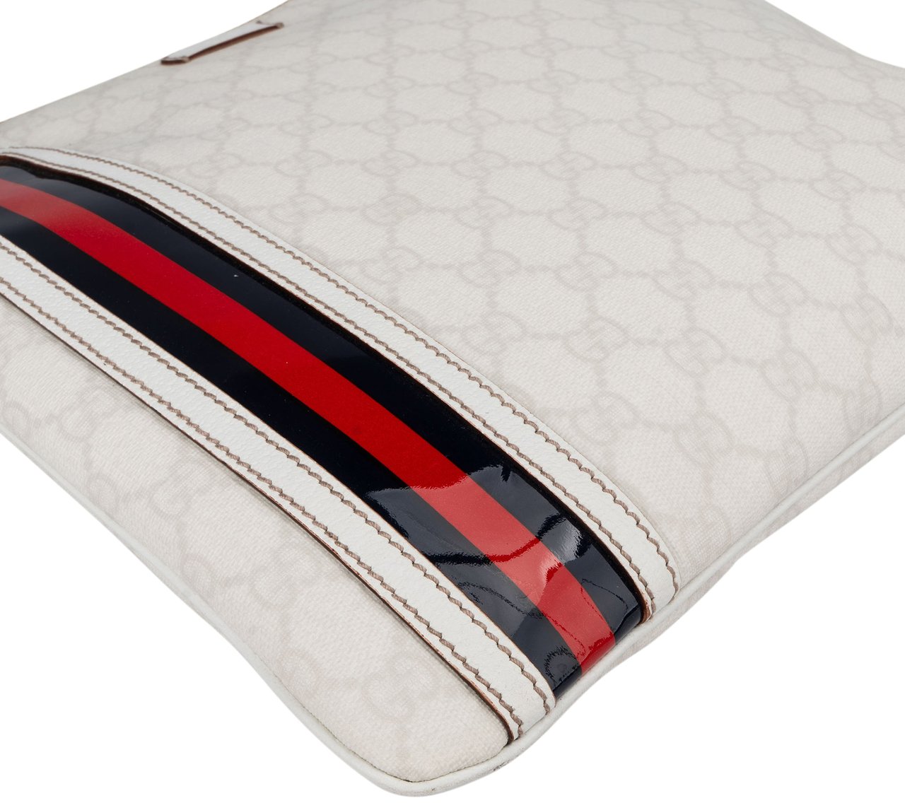 Gucci Gucci Canvas GG Monogram Crossbody Side Bag Wit