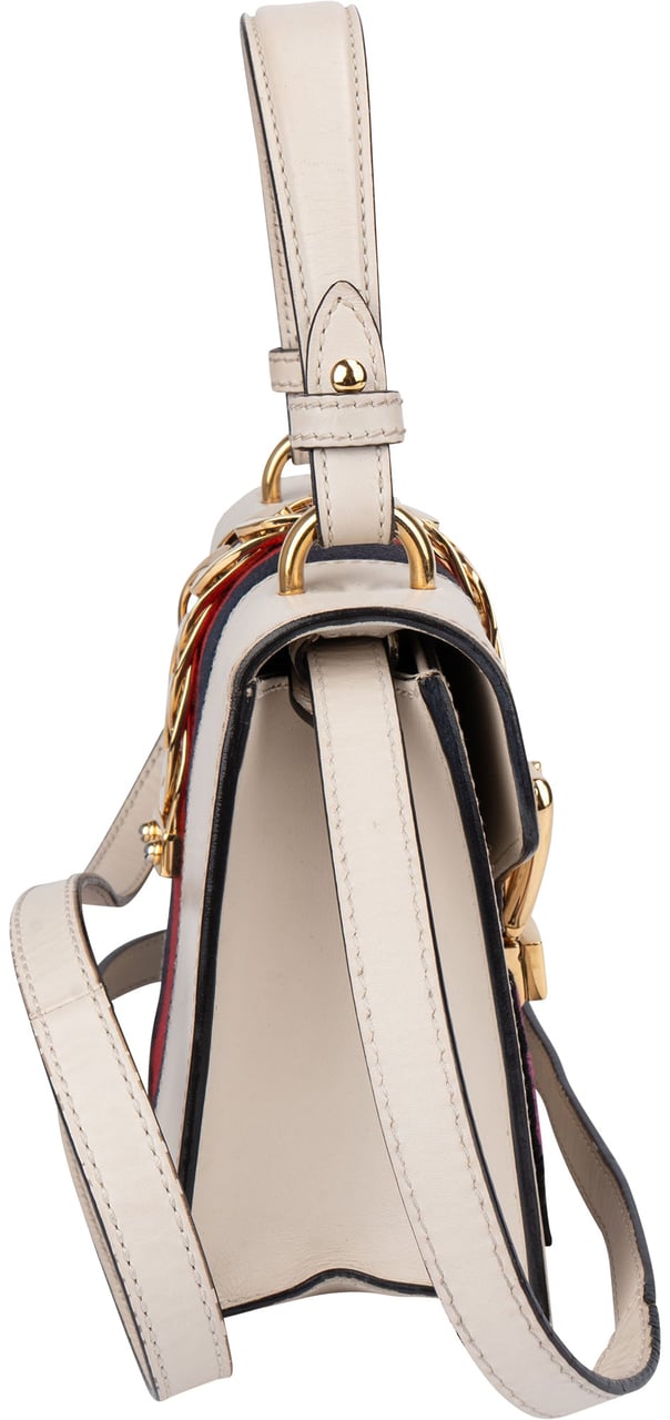 Gucci Gucci Limited Floral Mini Sylvie Handbag Wit