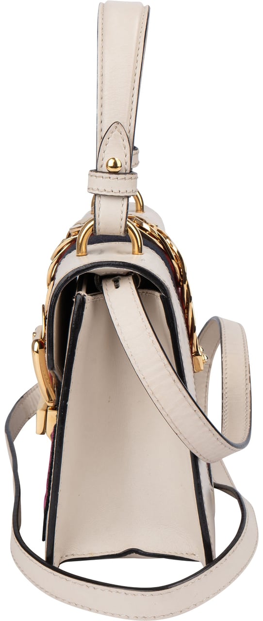 Gucci Gucci Limited Floral Mini Sylvie Handbag Wit