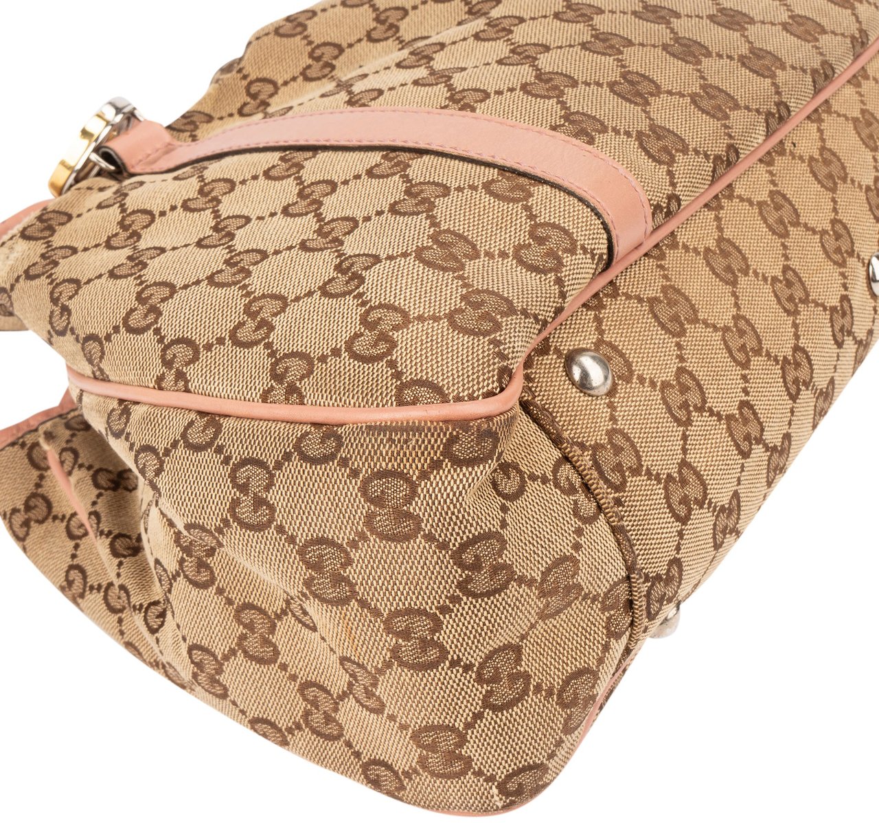 Gucci Gucci Monogram Twin GG Handbag Bruin