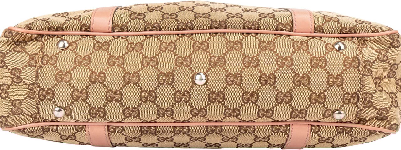 Gucci Gucci Monogram Twin GG Handbag Bruin