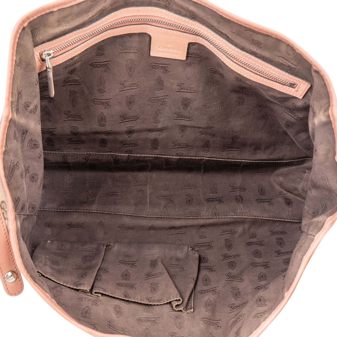 Gucci Gucci Monogram Twin GG Handbag Bruin