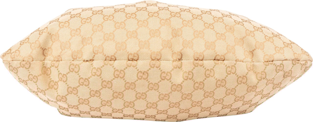 Gucci Gucci GG Monogram Bamboo Handbag Beige