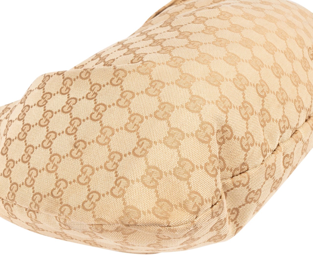 Gucci Gucci GG Monogram Bamboo Handbag Beige