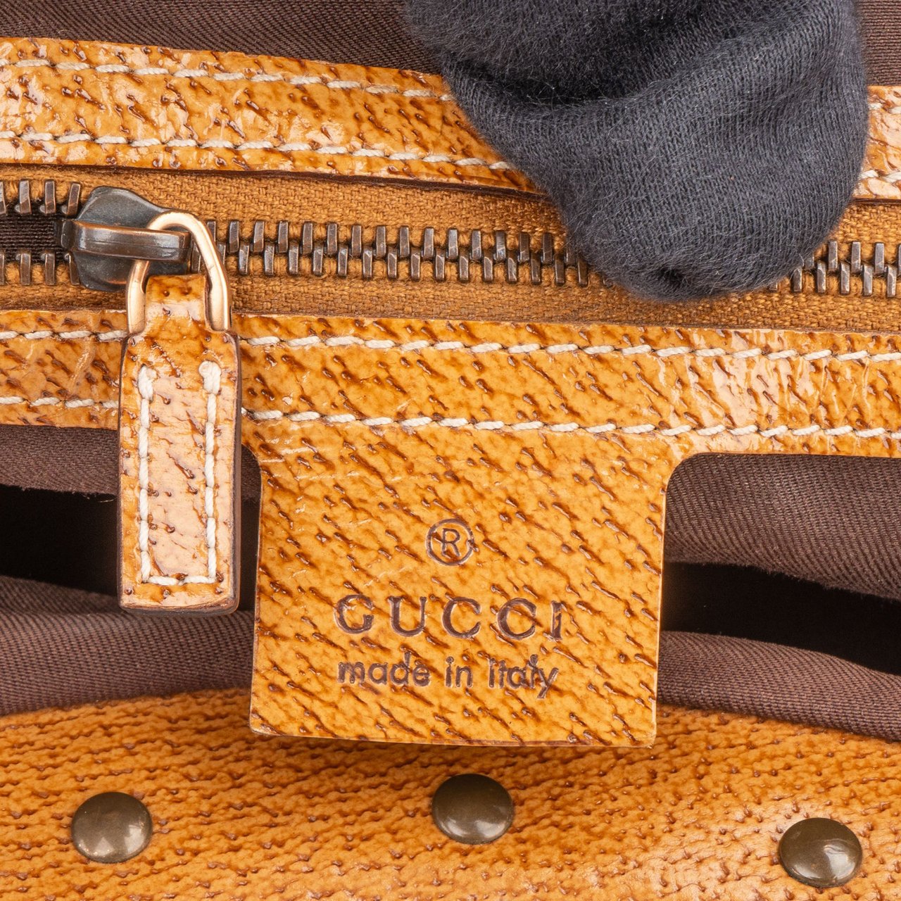 Gucci Gucci GG Monogram Bamboo Handbag Beige