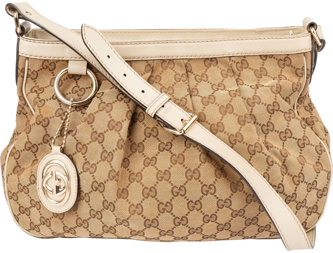 Gucci Gucci GG Monogram Sukey Crossbody Bag Bruin