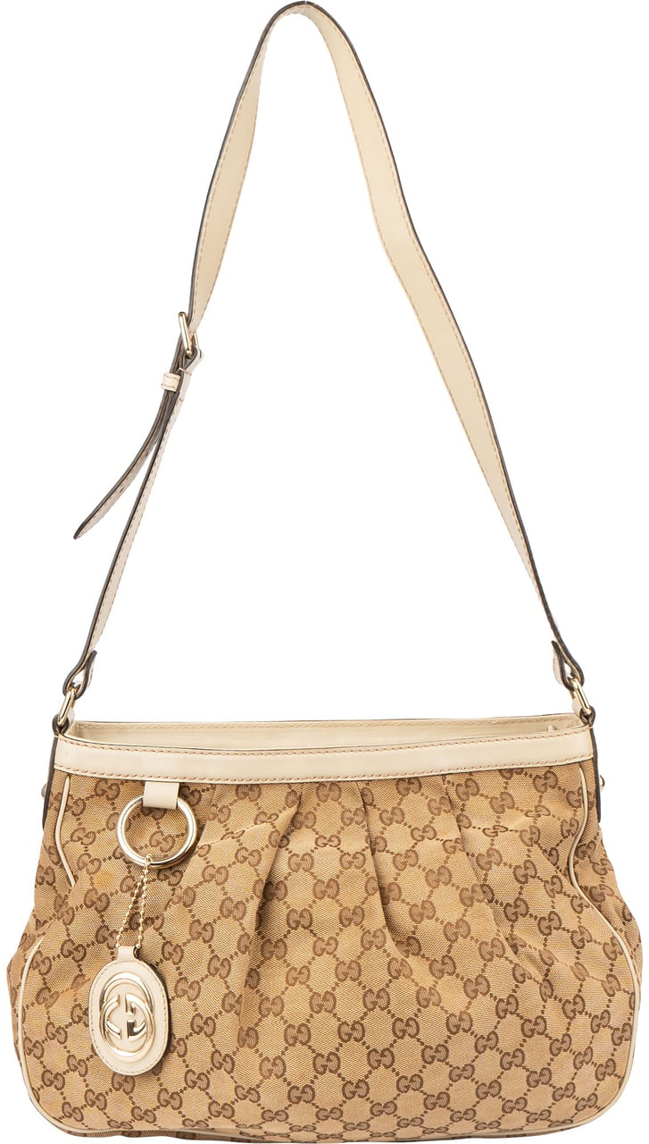 Gucci GG Monogram Sukey Crossbody Bag Bruin