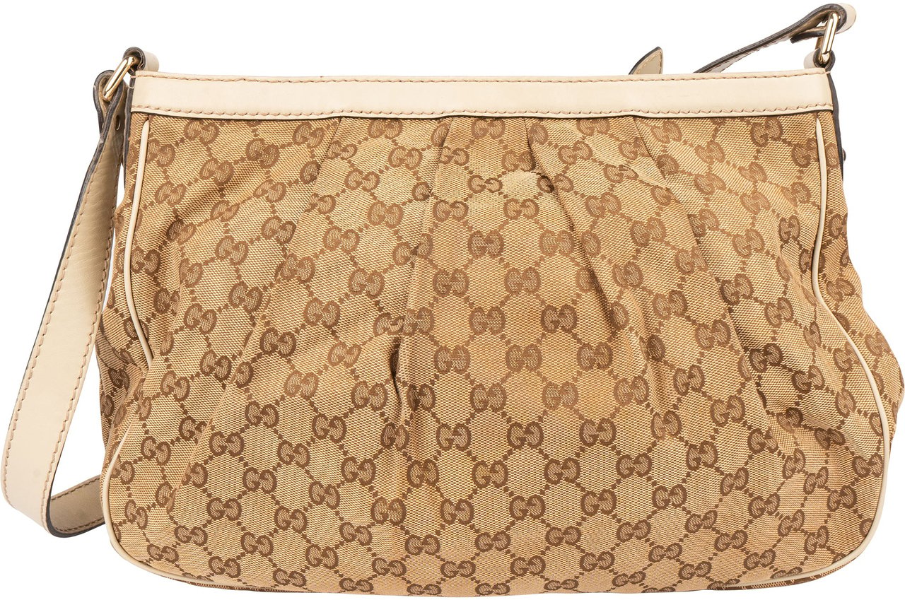 Gucci GG Monogram Sukey Crossbody Bag Bruin