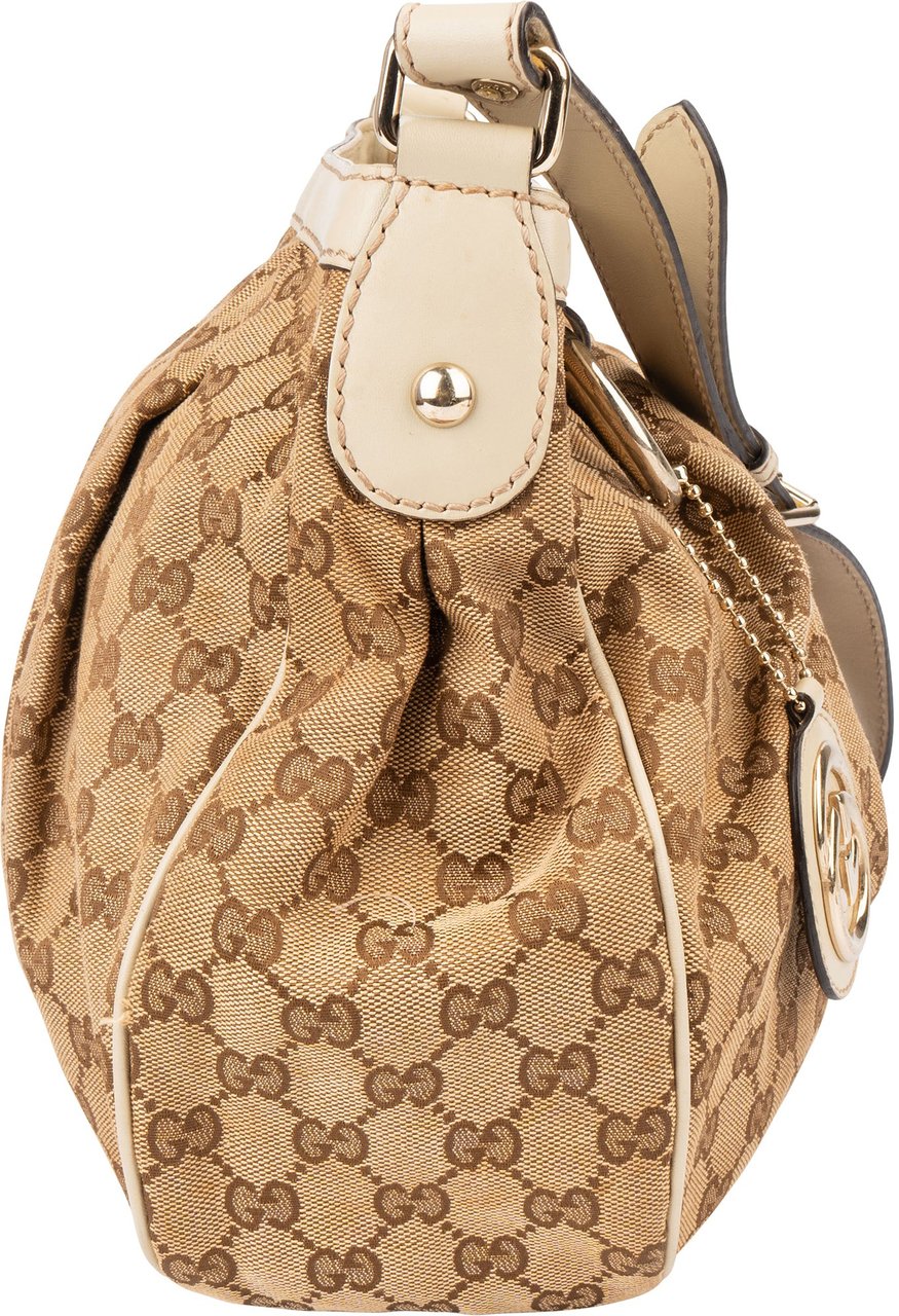Gucci Gucci GG Monogram Sukey Crossbody Bag Bruin