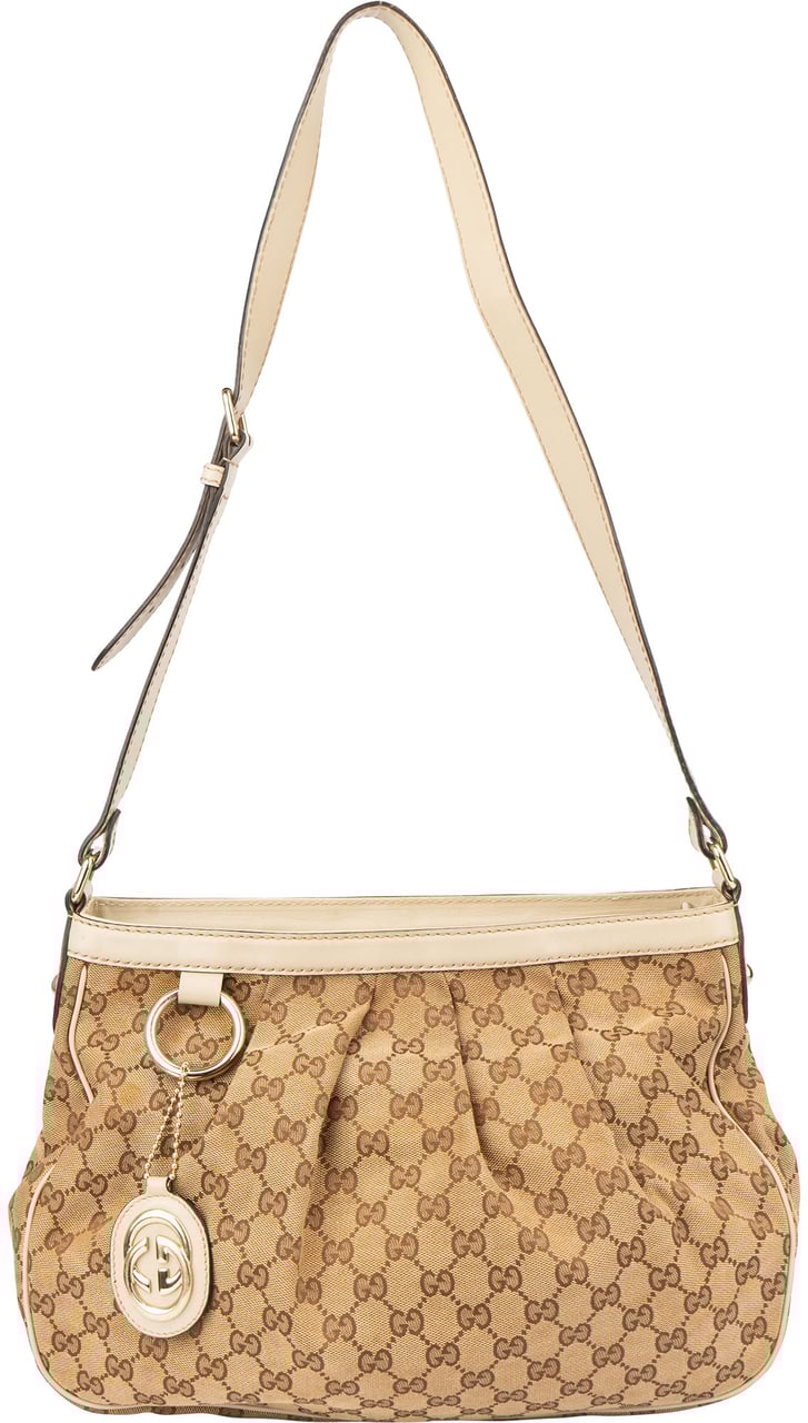 Gucci Gucci GG Monogram Sukey Crossbody Bag Bruin