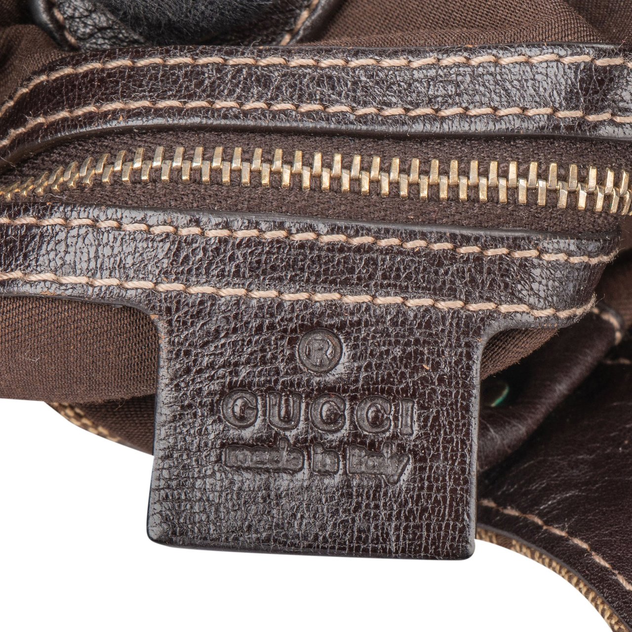 Gucci Gucci GG Monogram Pelham Handbag Bruin