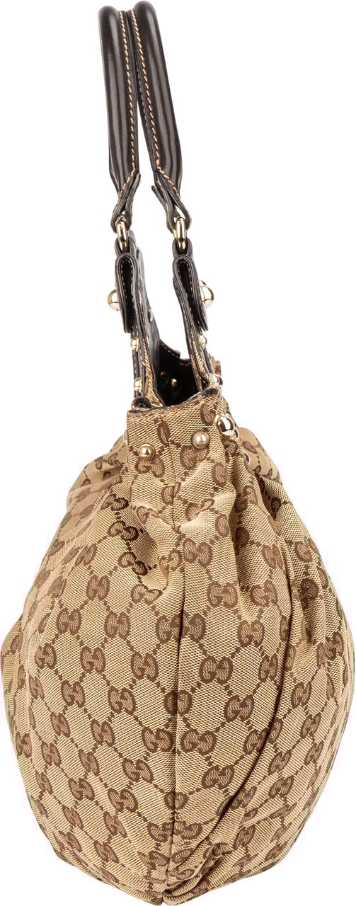 Gucci Gucci GG Monogram Pelham Handbag Bruin