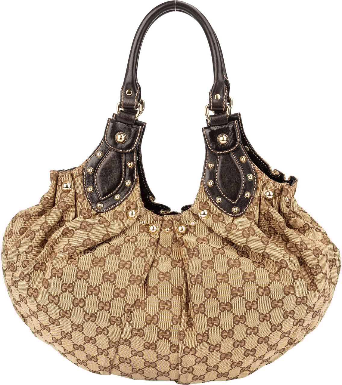 Gucci Gucci GG Monogram Pelham Handbag Bruin