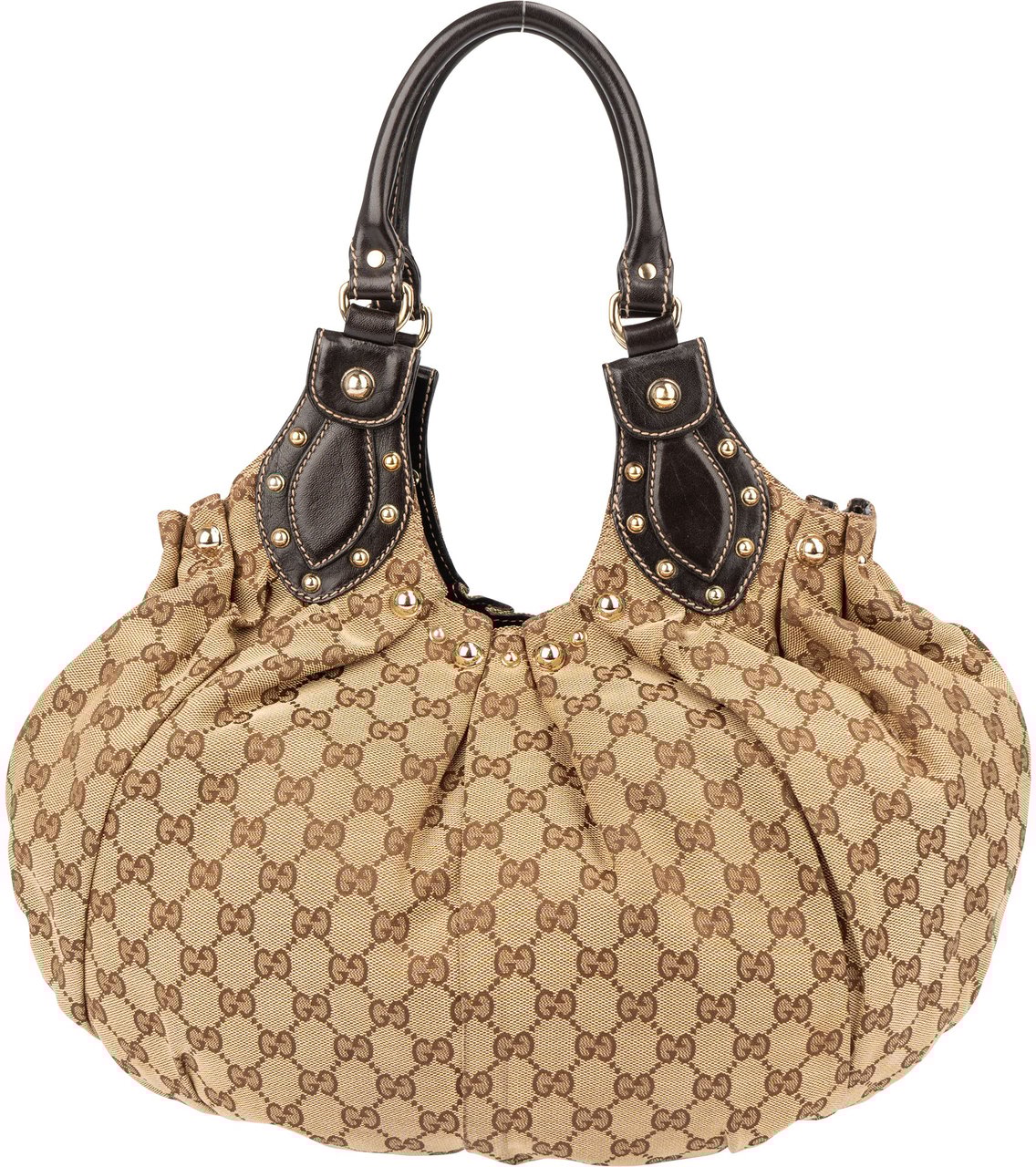 Gucci Gucci GG Monogram Pelham Handbag Bruin