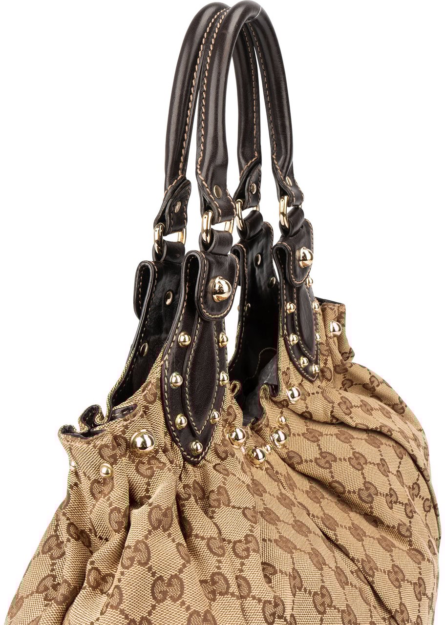 Gucci Gucci GG Monogram Pelham Handbag Bruin